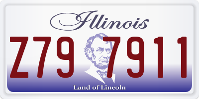IL license plate Z797911