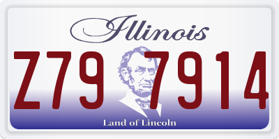 IL license plate Z797914