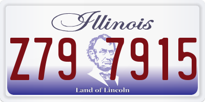IL license plate Z797915