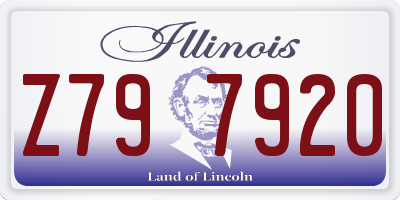 IL license plate Z797920