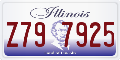 IL license plate Z797925
