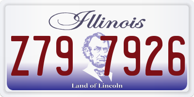 IL license plate Z797926