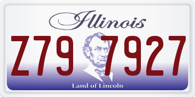 IL license plate Z797927