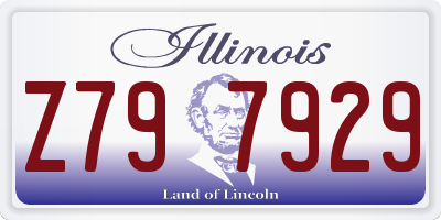 IL license plate Z797929