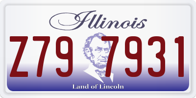 IL license plate Z797931