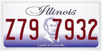 IL license plate Z797932