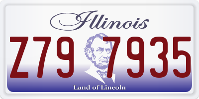 IL license plate Z797935