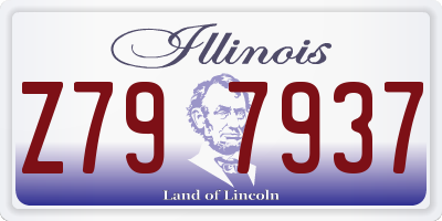 IL license plate Z797937
