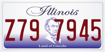 IL license plate Z797945