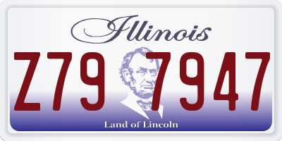 IL license plate Z797947