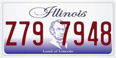 IL license plate Z797948