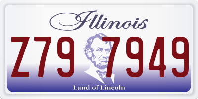 IL license plate Z797949