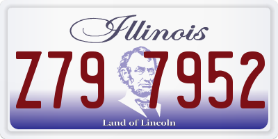 IL license plate Z797952