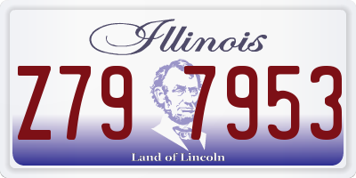 IL license plate Z797953