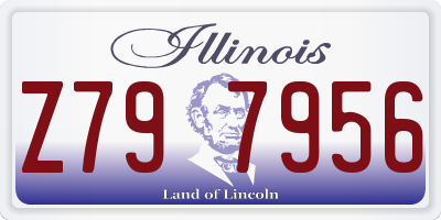IL license plate Z797956
