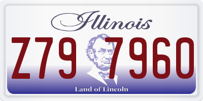 IL license plate Z797960