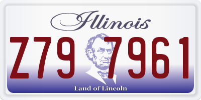 IL license plate Z797961