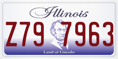 IL license plate Z797963