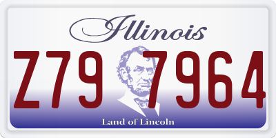 IL license plate Z797964