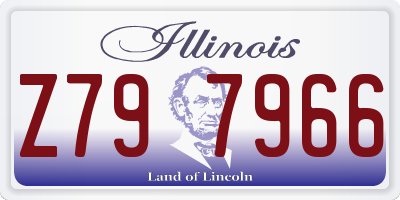 IL license plate Z797966