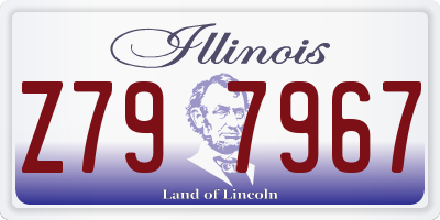 IL license plate Z797967