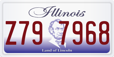 IL license plate Z797968