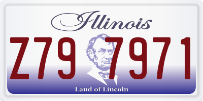 IL license plate Z797971