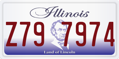 IL license plate Z797974