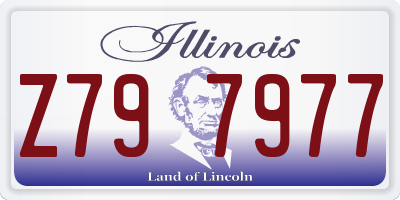 IL license plate Z797977