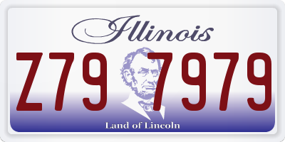 IL license plate Z797979