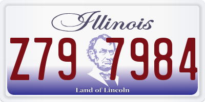 IL license plate Z797984