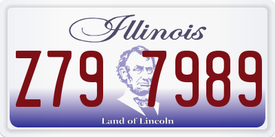 IL license plate Z797989