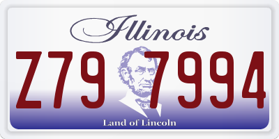 IL license plate Z797994