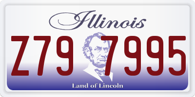 IL license plate Z797995