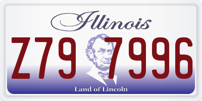 IL license plate Z797996
