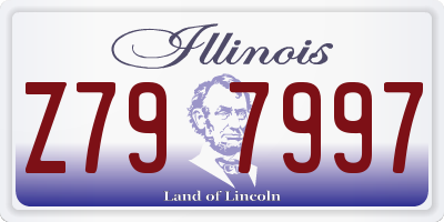 IL license plate Z797997