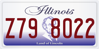 IL license plate Z798022