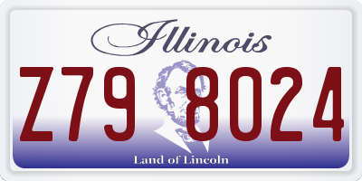 IL license plate Z798024