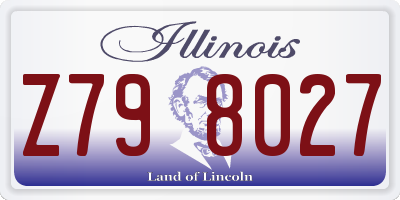 IL license plate Z798027