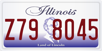 IL license plate Z798045