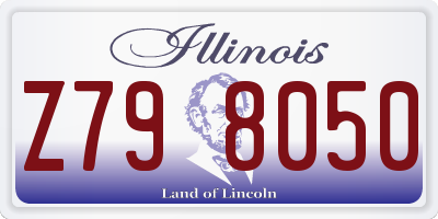 IL license plate Z798050