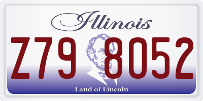 IL license plate Z798052