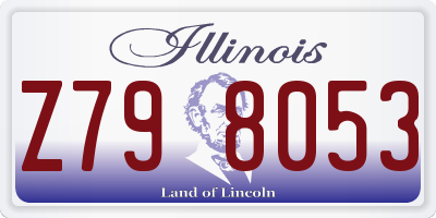 IL license plate Z798053