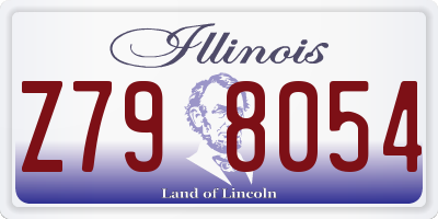 IL license plate Z798054