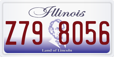 IL license plate Z798056