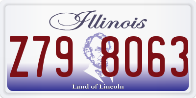 IL license plate Z798063