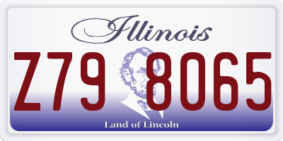 IL license plate Z798065