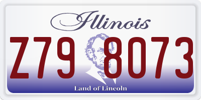 IL license plate Z798073