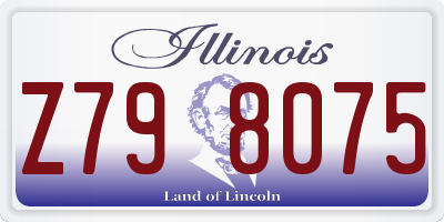 IL license plate Z798075