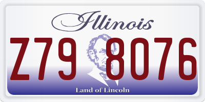IL license plate Z798076